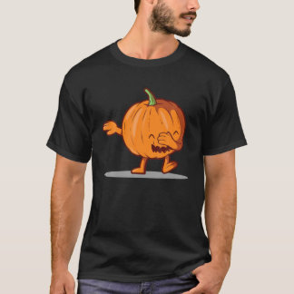 T-shirt Citrouille Danser Dabbing Dab Drôle Halloween