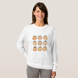 T-shirt Citrouille d'automne cosy