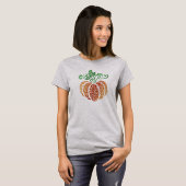 T-shirt Citrouille d'automne Swirl (Devant entier)