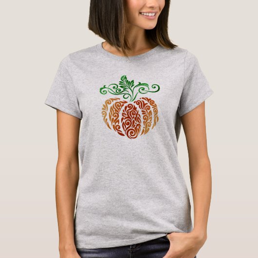 T-shirt Citrouille d'automne Swirl (Devant)