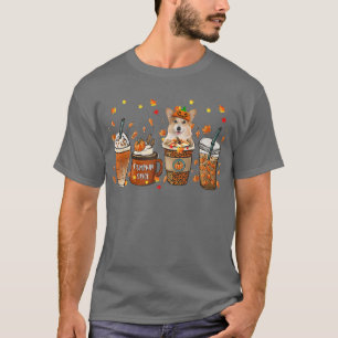 T-shirt Citrouille de café d'automne épice latte glacé d'a