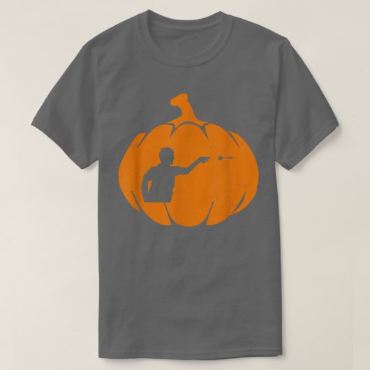 T-shirt Citrouille de fléchettes d'Halloween (Design devant)