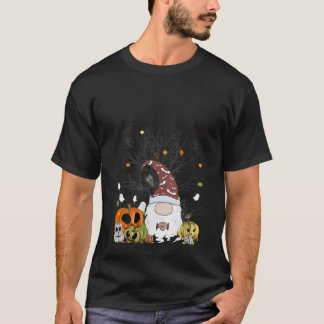 T-shirt Citrouille de gnome féminine Monstres Chauve-souri