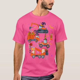 T-shirt Citrouille de la construction de camion de Hallowe