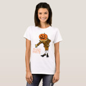 T-shirt Citrouille de la fête d'Halloween Guy Clip Art, Ha (Devant entier)