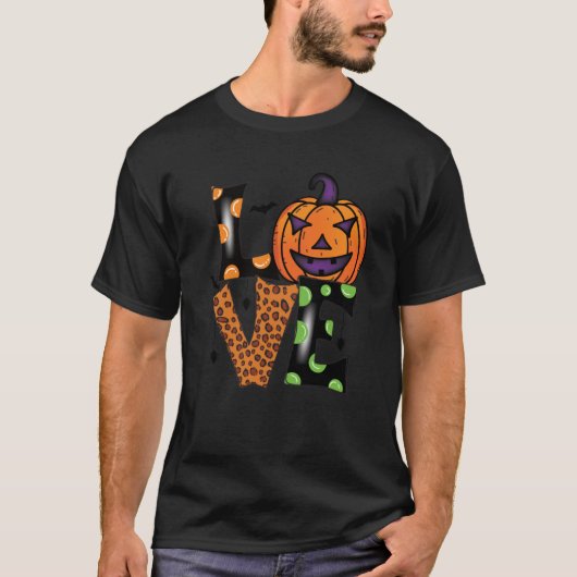 T-shirt citrouille de l'halloween (Devant)