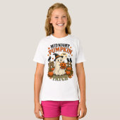 T-shirt Citrouille de minuit Patch Fantôme Halloween (Devant entier)