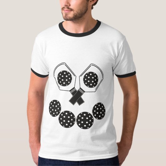 T-shirt Citrouille de Pickleball Heureuse (Devant)
