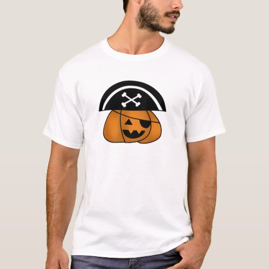 T-shirt Citrouille de pirate (Devant)