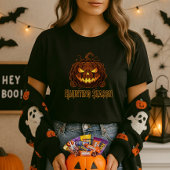 T-shirt Citrouille de saison de la haunée Jack-O′Lantern