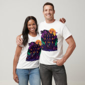 T-shirt Citrouille de sorcière Clipar (Unisexe)
