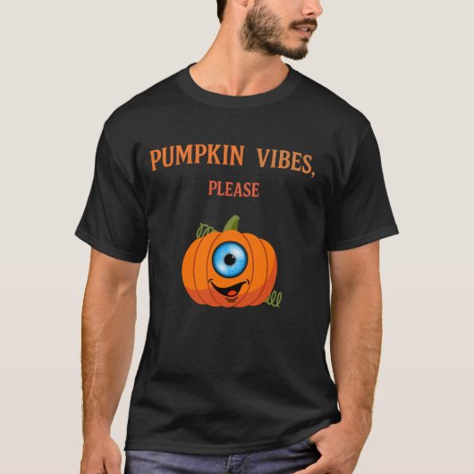 T-shirt Citrouille déplaisant à un oeil Halloween Tee (Devant)