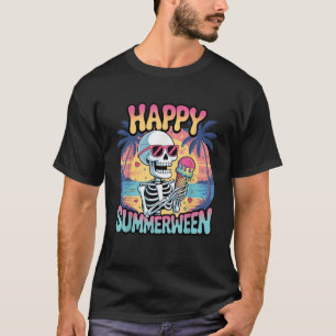 T-shirt Citrouille d'été Pastèque Jack o lantern Bon Summe