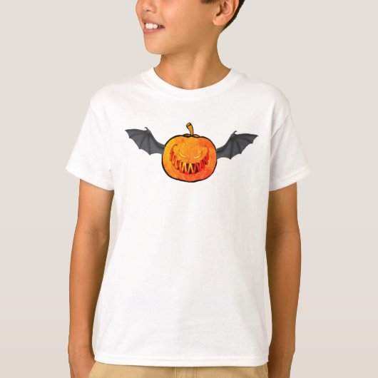 T-shirt citrouille d'Halloween (Devant)