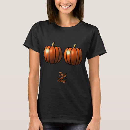 T-shirt Citrouille d'Halloween (Devant)