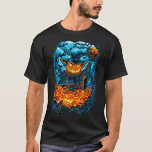T-shirt Citrouille d'Halloween Cavaliers sans tête Bois ef