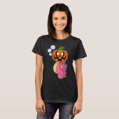 T-shirt Citrouille d'Halloween Seahorse (Devant entier)