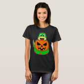 T-shirt Citrouille d'Halloween serpent (Devant entier)