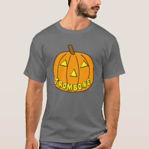 T-shirt Citrouille d'Halloween Trombone