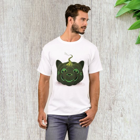 T-shirt Citrouille d'Halloween vert