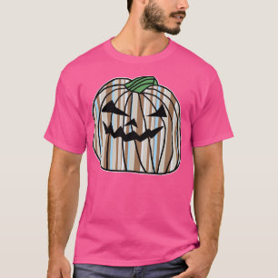 T-shirt Citrouille d'horreur d'Halloween bleu clair
