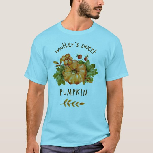 T-shirt citrouille doux pour mère (Devant)