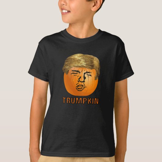 T-shirt Citrouille drôle de Halloween Trumpkin d'atout (Devant)