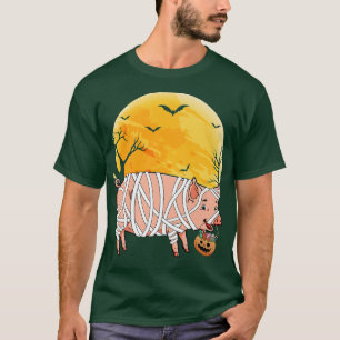 T-shirt Citrouille drôle de Mummy Cochon Amant Farmer Hall