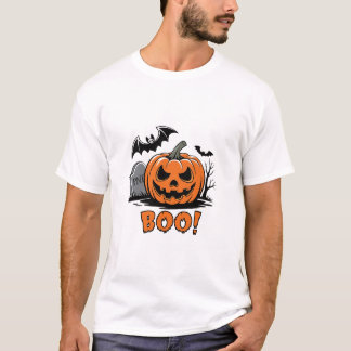 T-shirt Citrouille éffrayant"