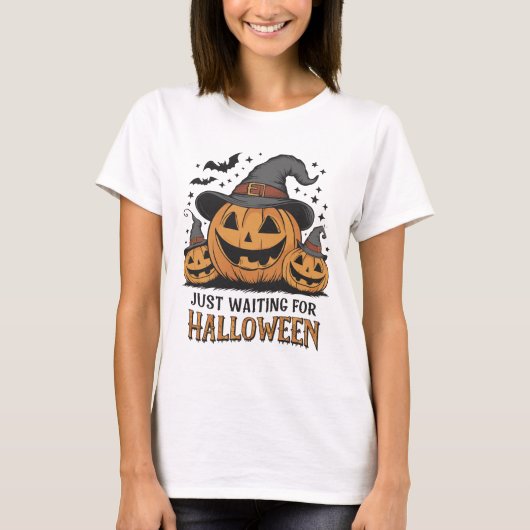 T-shirt Citrouille éffrayant Halloween Summer Tee (Devant)