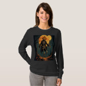 T-shirt Citrouille effrayante  (Devant entier)