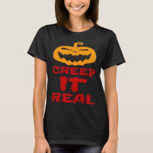 T-shirt Citrouille effrayante Halloween Creep It Real Mais