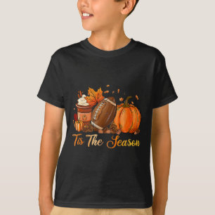 T-shirt Citrouille Épice Footbyll C'Est La Saison Automne
