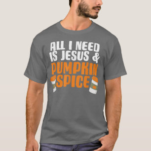 T-shirt Citrouille Épice Jésus Automne Saison d'automne Re