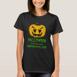 T-shirt Citrouille Épice Latte Café Mugs Halloween Jack O
