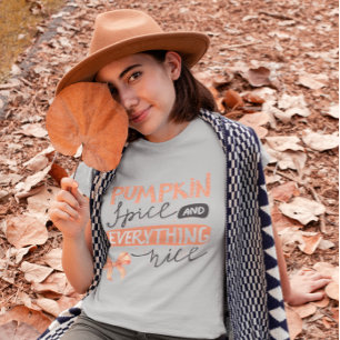 T-shirt Citrouille épicée et tout joli noeud papillon d'au