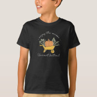 T-shirt Citrouille et écriture manuscrite