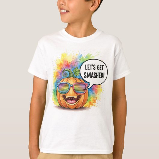 T-shirt Citrouille explosive, par Natasha Us   (Devant)