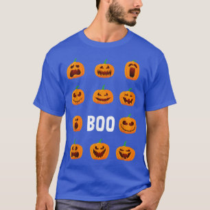 T-shirt Citrouille Face Boo Lazy Costume Halloween Cute Ja