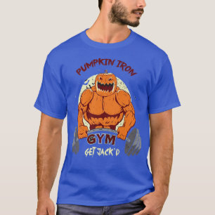 T-shirt Citrouille Fer Obtenir Jakd Gym Citrouille Hallowe
