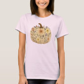 T-shirt Citrouille floral (Devant)