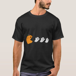 T-shirt Citrouille Ghost Retro Costume de jeu vidéo Funny 