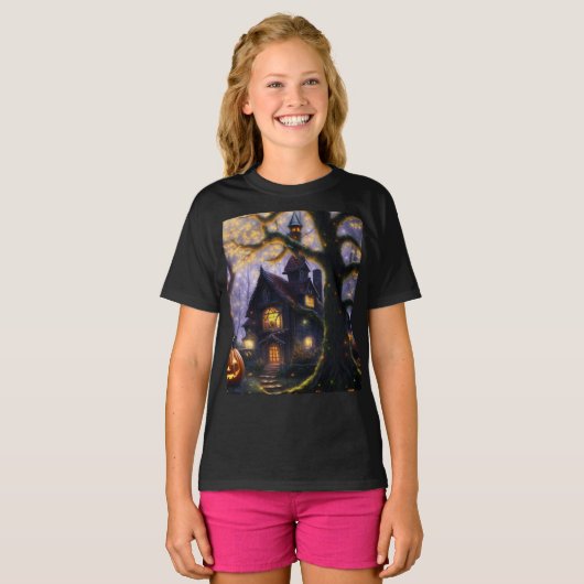 T-shirt citrouille/Halloween/automne/automne (Devant entier)