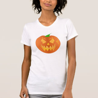 T-shirt Citrouille Halloween en blanc