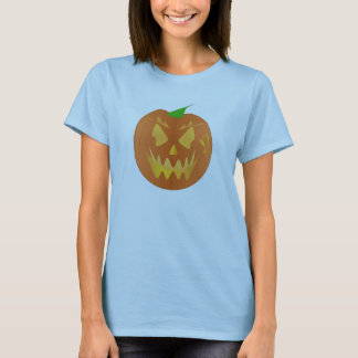 T-shirt Citrouille Halloween en Bleu bébé