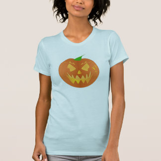 T-shirt Citrouille Halloween en Bleu bébé
