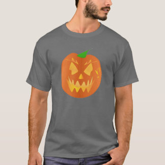 T-shirt Citrouille Halloween en gris