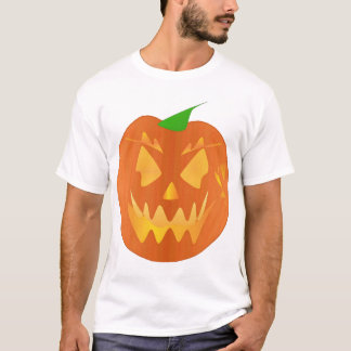 T-shirt Citrouille Halloween en noir