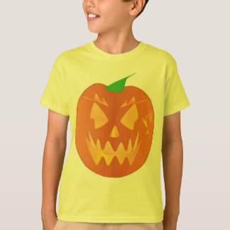 T-shirt Citrouille Halloween en or