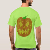 T-shirt Citrouille Halloween en vert citron (Dos)